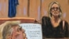 Sketsa persidangan yang menunjukkan mantan Presiden AS Donald Trump menyaksikan kesaksian Stormy Daniels dalam persidangan kasus uang tutup mulut yang membelit Trump di pengadilan Manhattan, New York, pada 7 Mei 2024. (Foto: Reuters/Jane Rosenberg)