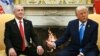 Le Premier ministre israélien Benjamin Netanyahu et le président américain Donald Trump lors d'une conférence de presse à Washington.