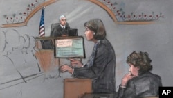 Djokhar Tsarnaev au tribunal (AP Photo/Jane Flavell Collins)