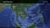 Map showing South China Sea and surrounding area.