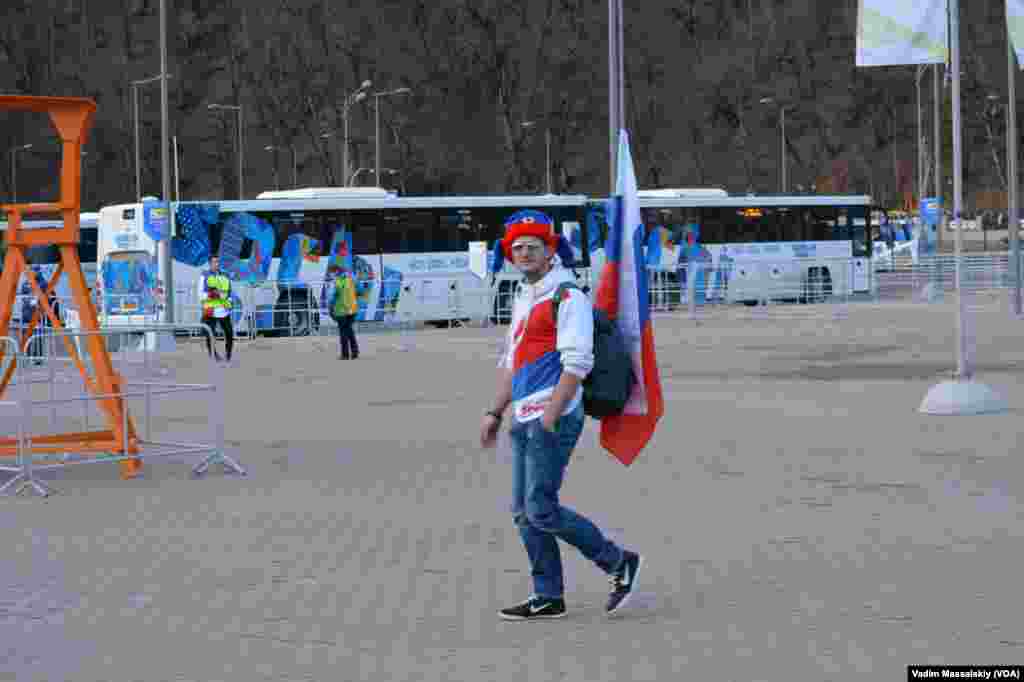 Российский болельщик.
