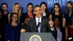 Prezident Obama Florida shtatidagi kollejda so'zlamoqda, 20-mart, 2014