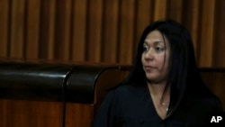 Newly named Vice Chief Prosecutor Katherine Harrington at the Supreme Court after taking an oath in Caracas, Venezuela, July 4, 2017.