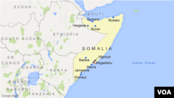 Peta Somalia