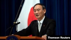 Perdana Menteri Jepang Yoshihide Suga, Jumat (22/1), menegaskan, Olimpiade Tokyo akan tetap berlangsung sesuai yang dijadwalkan. (Foto: Reuters)