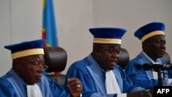 Des juges de la Cour constitutionnelle de lq RDC à Kinshasa, 15 janvier 2019.
