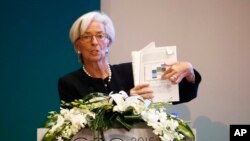 La Française Christine Lagarde, directrice générale du FMI, 26 février 2016.
