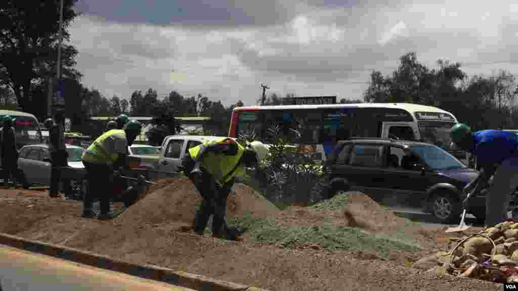 Uhuru Highway ikisafishwa kwa ajili ya ziara ya Obama 