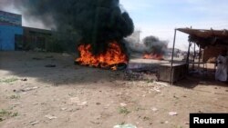 Manifestation contre la hausse des prix à Atbara, dans l'État du Nil au nord-est du Soudan le 20 décembre 2018.