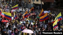 Los colombianos están protestando desde el 28 de abril pasado, en medio del malestar debido a políticas del presidente Iván Duque.
