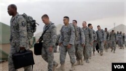 Salah satu agenda pertemuan Obama dan al-Maliki hari ini adalah penyelesaian penarikan pasukan Amerika dari Irak akhir bulan ini (foto: dok).