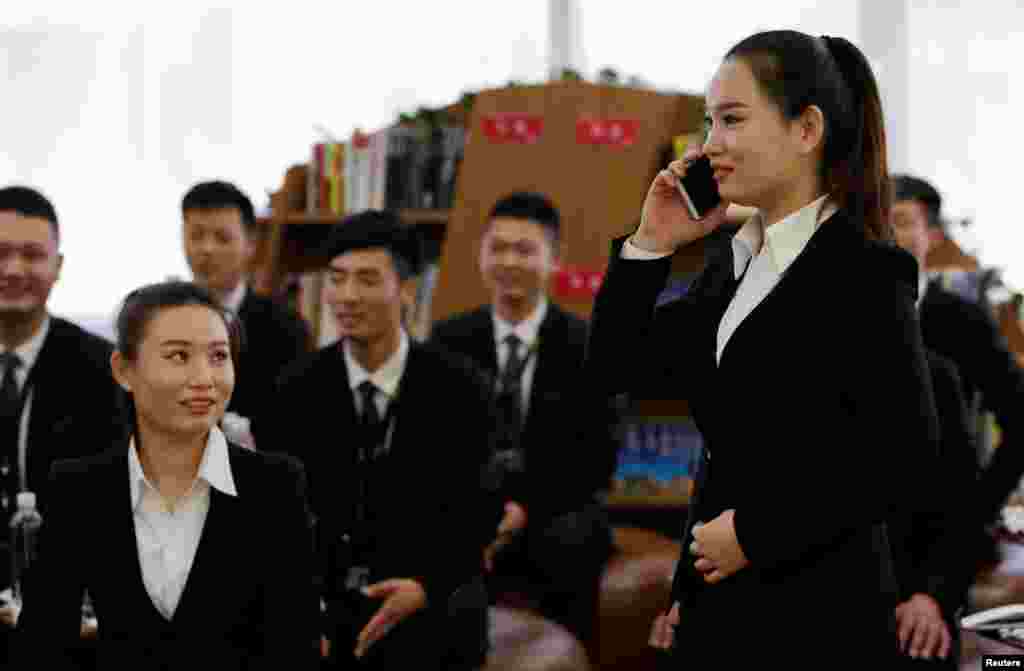 2017年12月8日,北京京东公司总部举办VIP会员送货商务礼仪培训班。