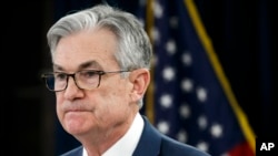 Jerome Powell, jefe de la Reserva Federal o Banco Central de Estados Unidos. Foto de archivo.