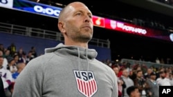 El entrenador de la selección de fútbol de EEUU, Gregg Berhalter, en una imagen de archivo durante el partido amistoso internacional contra Ghana, el martes 17 de octubre de 2023, en Nashville, Tennessee. 