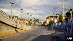 Una calle desierta de Puerto Príncipe, Haití, el 28 de septiembre de 2022.
