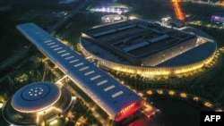 La fábrica Taiwan Semiconductor Manufacturing Company en Nanjing, en la provincia oriental china de Jiangsu, el 10 de agosto de 2022.