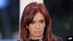 A presidente Cristina Fernandez de Kirchner