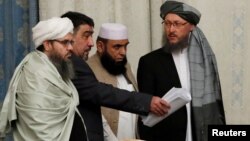هیات مذاکره کننده طالبان در مسکو (عکس از آرشیف)