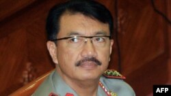 FILE - In this file photo taken on January 14, 2015, Budi Gunawan attends a hearing with lawmakers in Jakarta. 