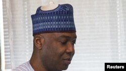 Le président du Sénat nigérian Bukola Saraki, 3 novembre 2015.