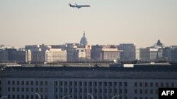 Будівля Пентагона та Капітолію США, 11 січня 2024 року. (Фото ANDREW CABALLERO-REYNOLDS / AFP)