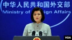 Jiang Yu, Juru Bicara Kementerian Luar Negeri Tiongkok.