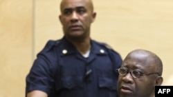 L'ancien président ivoirien Laurent Gbagbo, lors d'une audience devant la CPI, à la Haye, le 19 février 2013.