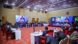 Viongozi wa Jumuiya ya Afrika Mashariki (EAC) na Jumuiya ya Maendeleo ya Kusini mwa Afrika (SADC) wakihudhuria mkutano wa pamoja kutafuta amani mashariki mwa DRC, Ikulu, Dar es Salaam, Tanzania Februari 8, 2025.