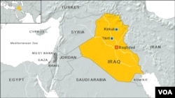 Peta wilayah Iraq (Foto: dok).