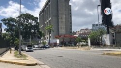 La estación de combustible en la que resultaron detenidos los tres periodistas de VPITV, en Caracas.