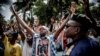 Partisans de l'UDPS lors d'un meeting public à Kinshasa, le 21 décembre 2018.