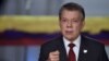 El presidente de Colombia, Juan Manuel Santos, destaca la reconcilicación entre las FARC y los exparamilitares.