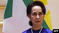 နိုင်ငံတော် အတိုင်ပင်ခံ ဒေါ်အောင်ဆန်းစုကြည် (ဓာတ်ပုံ - AFP)