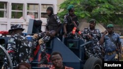 Nigerian security stall ongoing protests in Lagos
