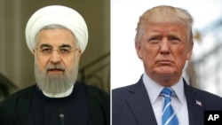 Le président américain Donald Trump et son homologue iranien Hassan Rohani.
