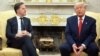 Президент США Дональд Трамп принимает генерального секретаря НАТО Марка Рютте в Белом доме. 13 марта 2025 года. (Фото Манделя НГАНА / AFP)