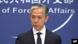왕원빈 중국 외교부 대변인.