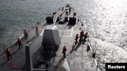 台灣海軍紀德級驅逐艦。 （資料照）
