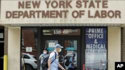 Kantor Departemen Tenaga Kerja di Queens, New York, 11 Juni 2020. (Foto: dok).