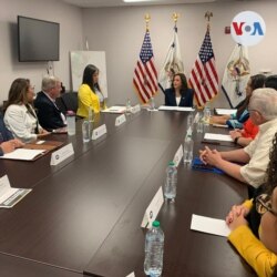 Kamala Harris visita El Paso, Texas y se reúne con líderes religiosos y comunitarios, el viernes 25 de junio de 2021.