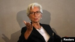 Managing Director of the International Monetary Fund, Christine Lagarde, speaks at the Bank of England conference 'Independence 20 Years On' at the Fishmonger's Hall in London, Britain September 29, 2017.