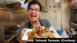 Yuttasak Tanawan, "Chef Tang," a Thai chef in Washington D.C. runs a popular cooking show on his Facebook and Youtube channels.