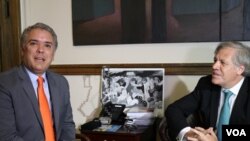 Hoy junio 29, es el tercer día de la visita del presidente electo de Colombia, Iván Duque, a la capital estadounidense. 