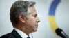 Перебуваючи у Києві, держсекретар США Ентоні Блінкен заявив: "Нова допомога на загальну суму понад 1 млрд доларів включає 665,5 млн дол. на нові військові та цивільні системи безпеки". 6 вересня 2023 року. Фото: Brendan SMIALOWSKI/via REUTERS