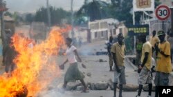 Des manifestants au Burundi.