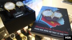 Watches made by Switzerland's Candino proclaim that the Paracel and Spratly islands belong to Vietnam, though China claims them, too.