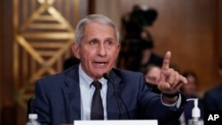 Pakar penyakit menular terkemuka AS, Dr. Anthony Fauci di Gedung Capitol, Washington, D.C., 20 Juli 2021. 
