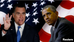 Mitt Romney (kiri) meraih kemenangan meyakinkan di negara bagian Arkansas dan Kentucky, serta mengimbangi Presiden Barack Obama dalam jajak pendapat (foto: dok).