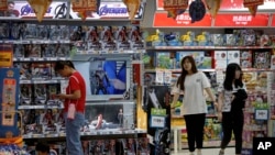 中國稱美貿易制裁及加徵關稅下﹐美國商品在中國。

