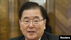 정의용 한국 외교부 장관.